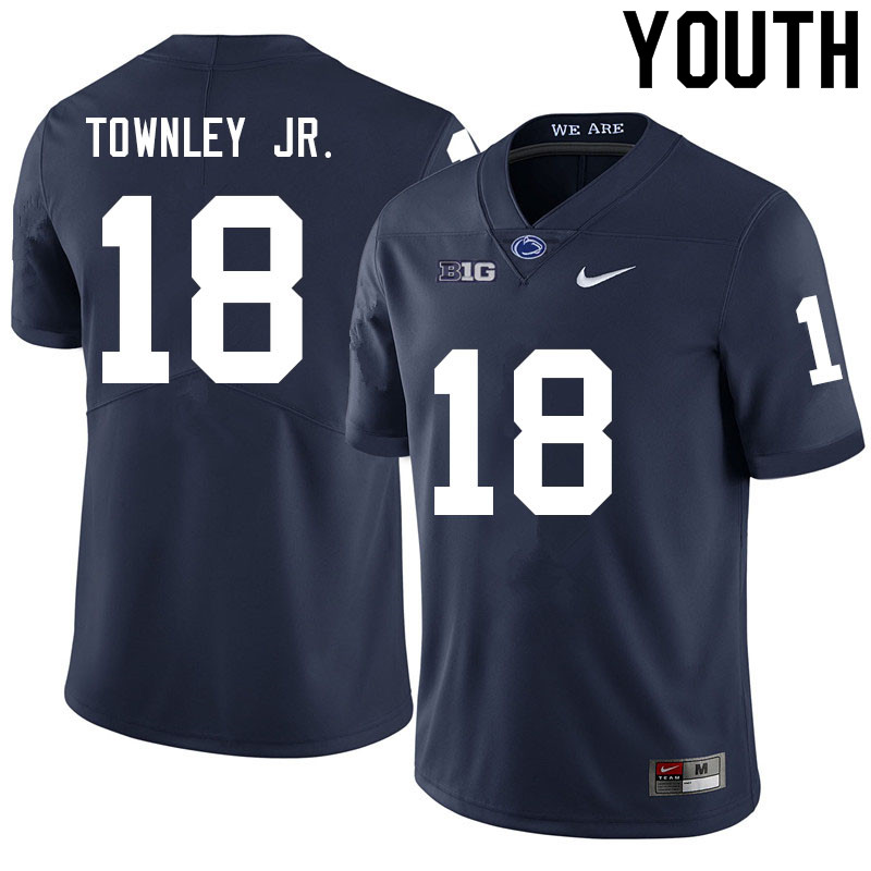 NCAA Nike Youth Penn State Nittany Lions Davon Townley Jr. #18 College Football Authentic Navy Stitched Jersey HTO2198YC